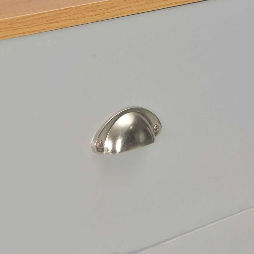 Sideboard Grey Storage Cabinet 2 Drawers 3 Doors Hallway Console Furniture