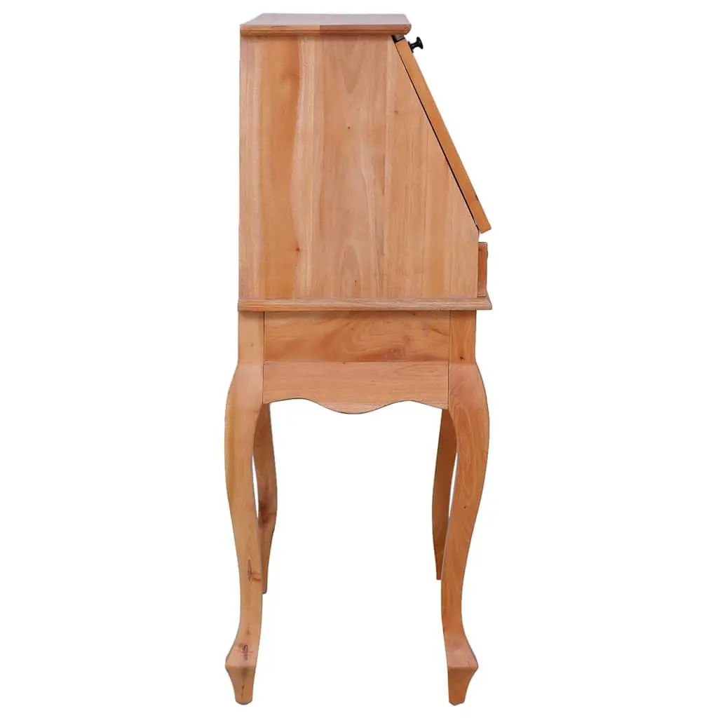 Secretary Desk Solid Mahogany Wood 78W x 42D x 103H cm Brown