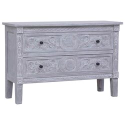 Practical Grey Sideboard Cabinet with 2 Drawers for Home Use