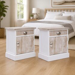 Practical White Nightstand Set for Your Home