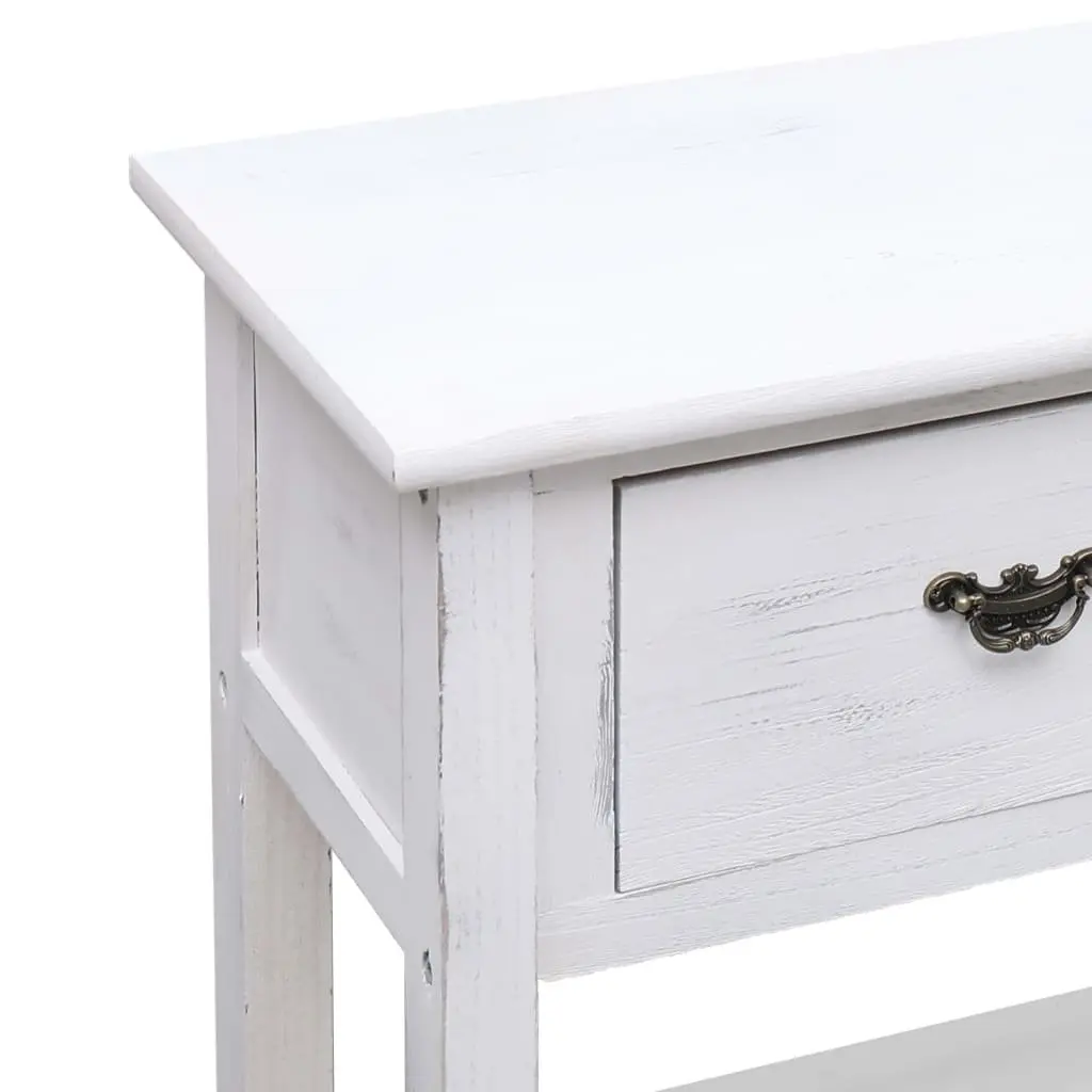 Wooden Sideboard White Storage Cabinet 3 Drawers 2 Shelves Buffet Furniture