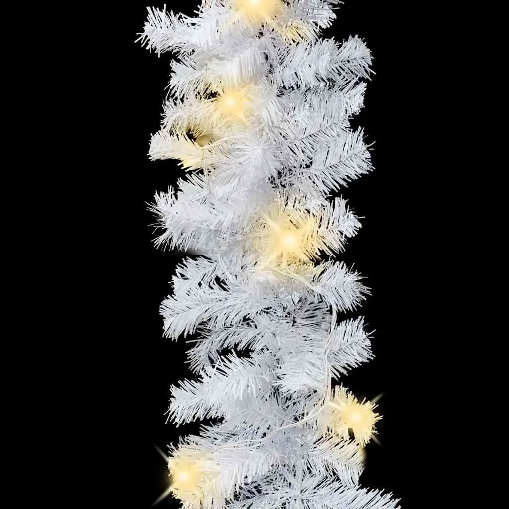 LED Christmas Garland Decoration Waterproof 10m White Indoor Outdoor for Stair Handrail