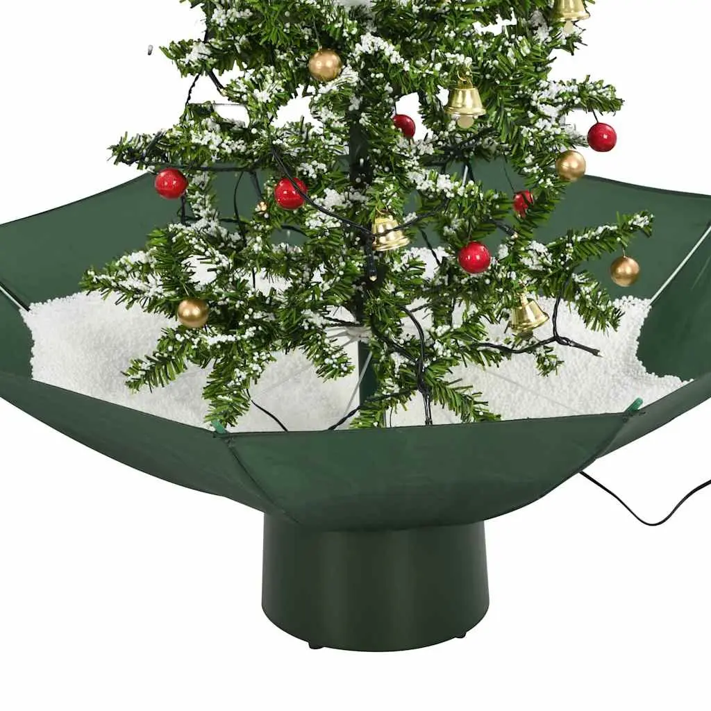 Artificial Christmas Tree Green 75cm with Snow Effect Umbrella Base