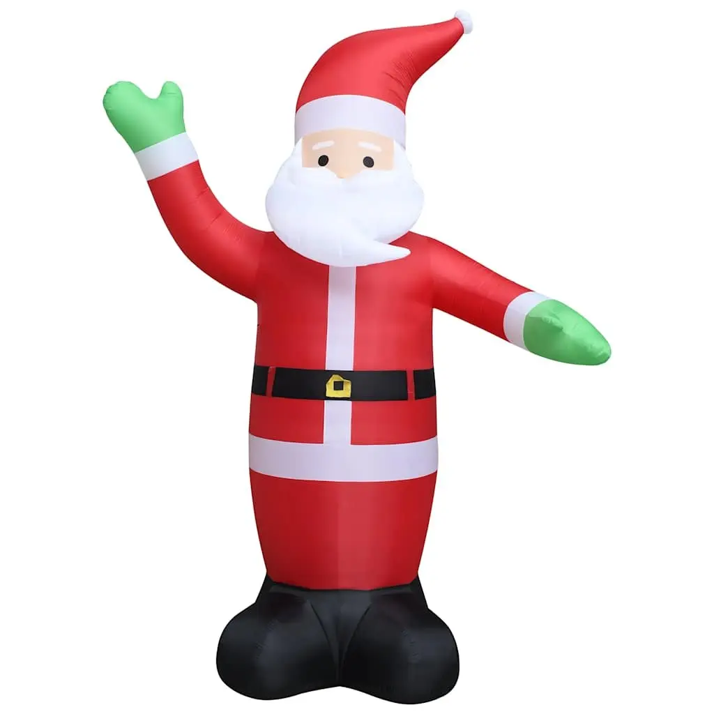 Inflatable Santa Claus Decoration Polyester 600cm XXL Outdoor Waving Display