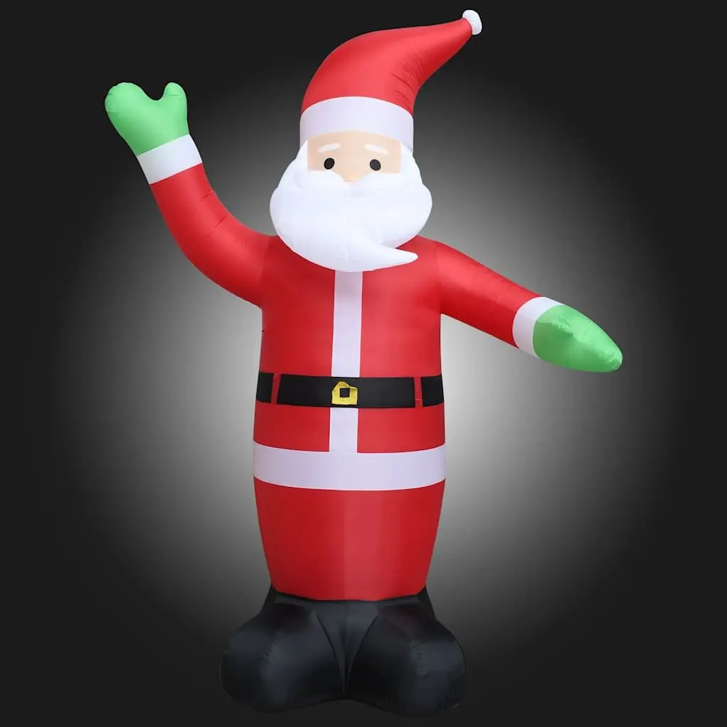Inflatable Santa Claus Decoration Polyester 600cm XXL Outdoor Waving Display