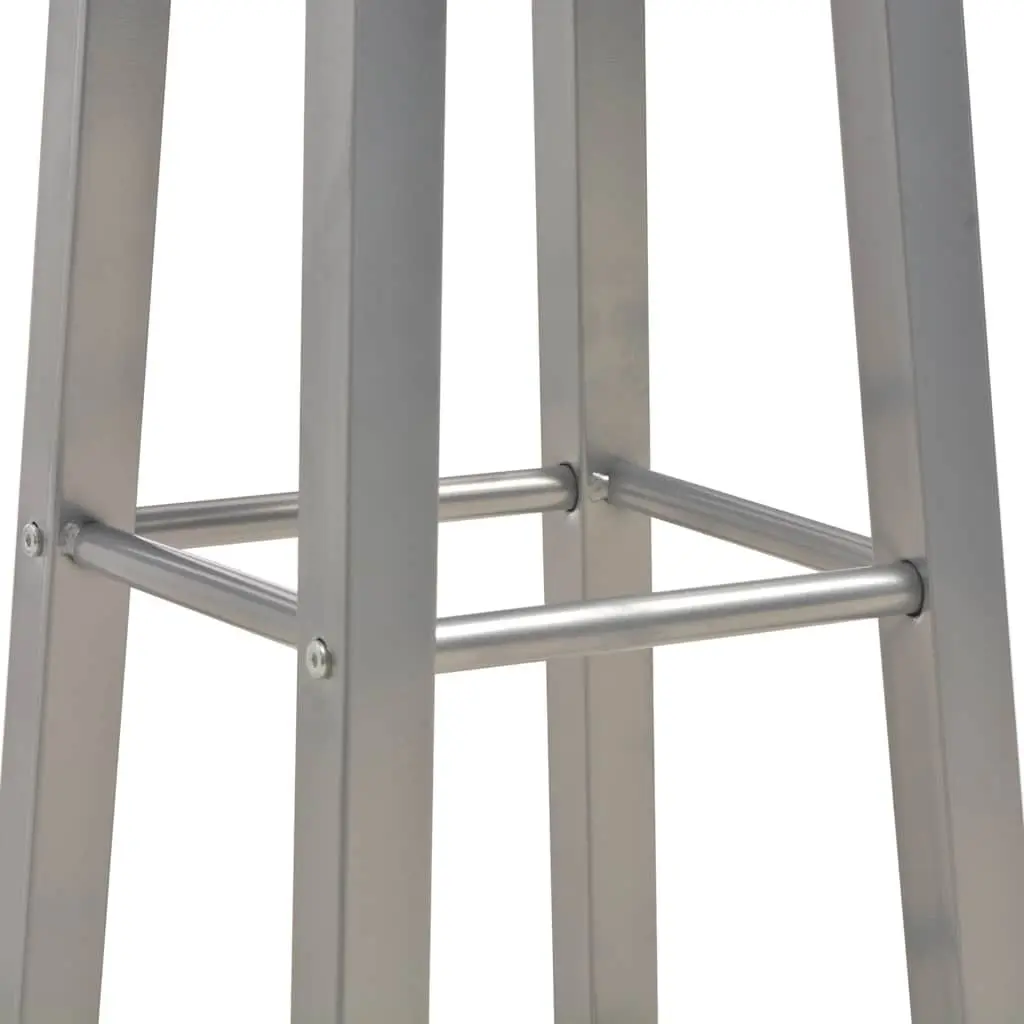 Bar Stools MDF and Steel Anthracite Set of 2