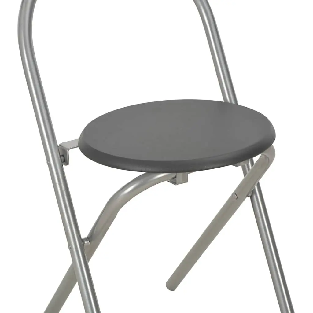 3 Piece Folding Dining Set with Storage Rack