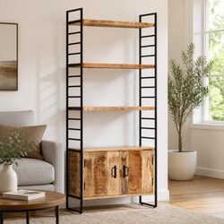 Practical 4-Tier Bookcase for Any Room