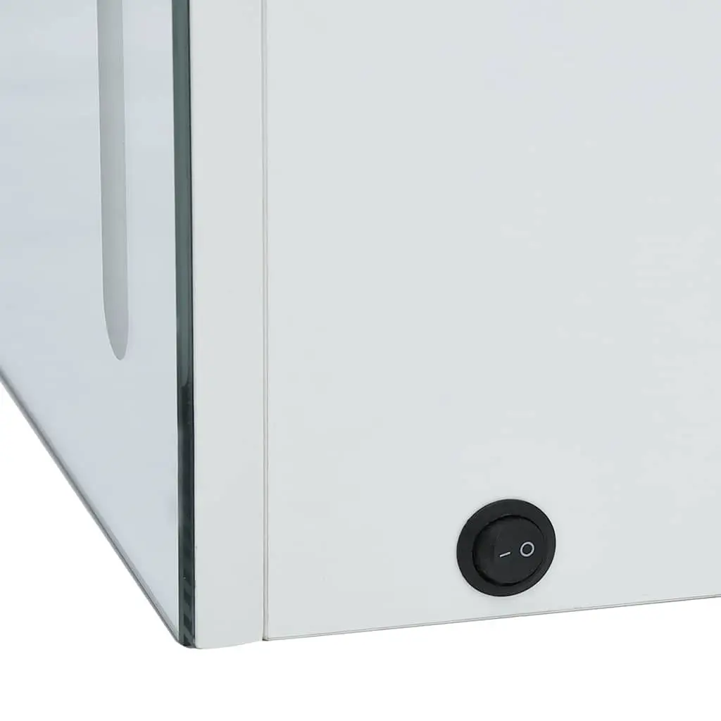 LED Bathroom Mirror Cabinet MDF 50x13x70cm Wall Mount White