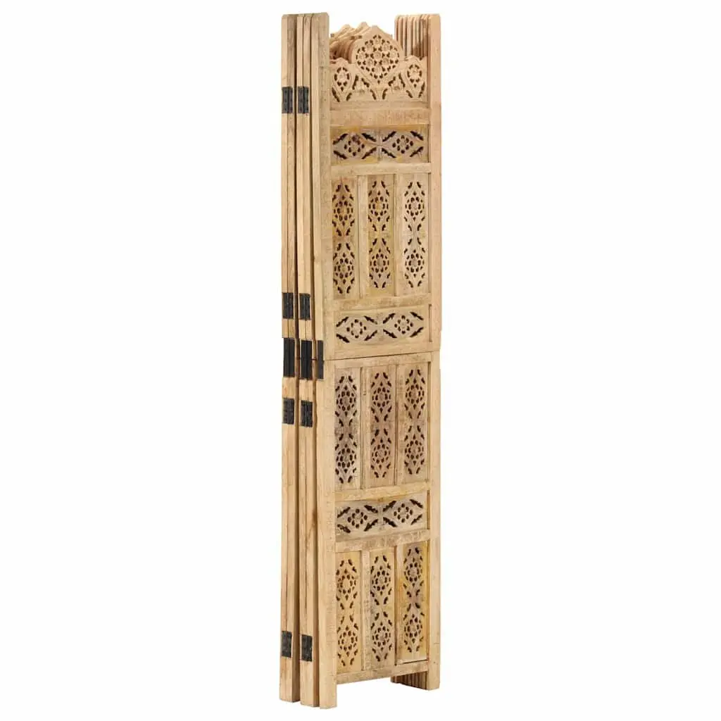 5-Panel Wooden Room Divider for Home Use