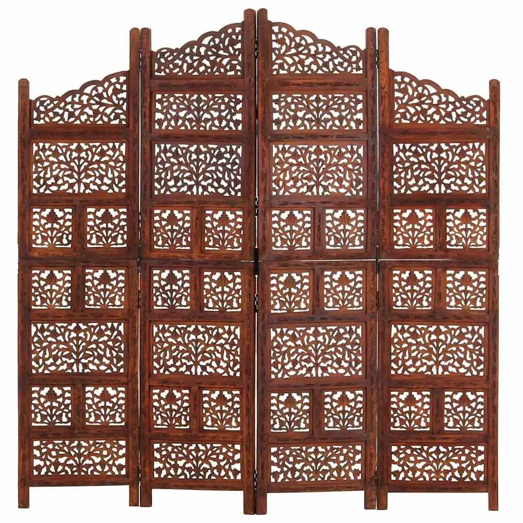 4-Panel Room Divider for Bedrooms and Living Areas