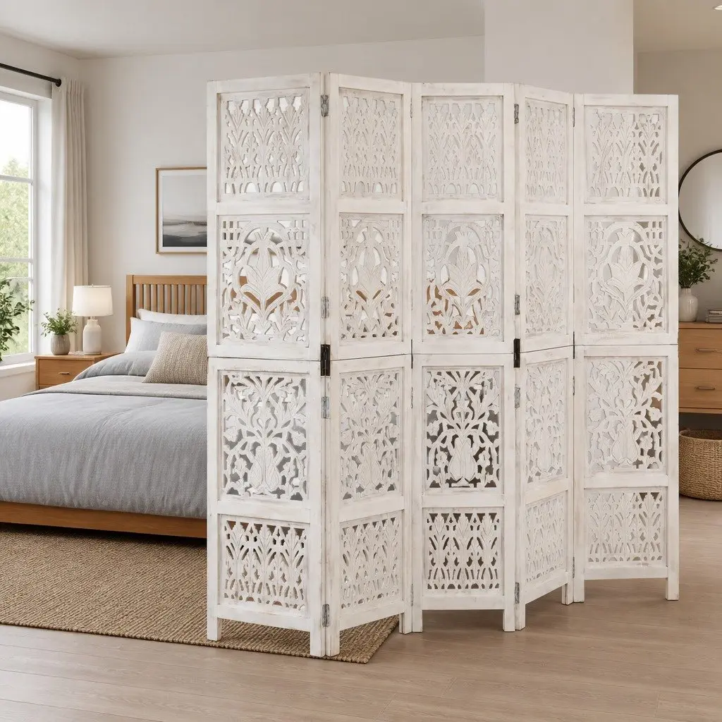 Hand Carved Room Divider for Home Use