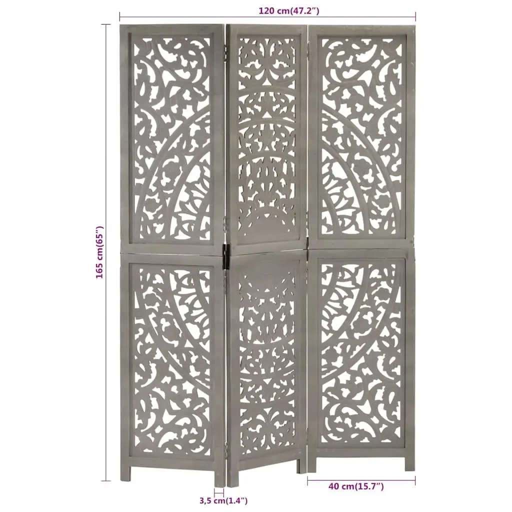 3-Panel Room Divider for Bedrooms and Living Areas
