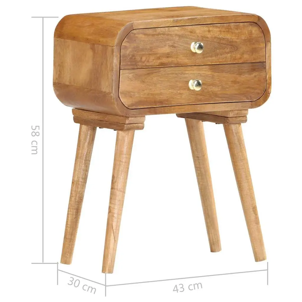 2 Drawer Bedside Cabinet for Organized Bedrooms