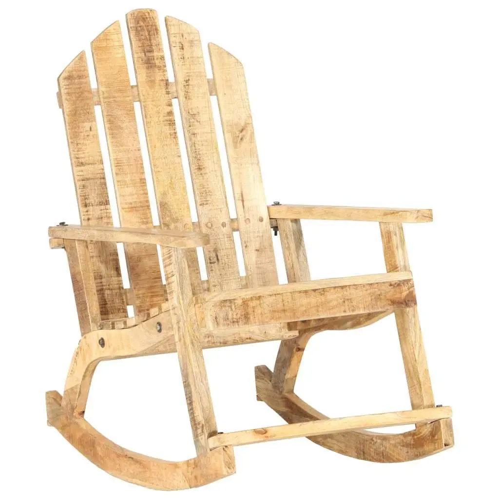 Garden Rocking Chair Solid Wooden Swing Seat Outdoor Patio Furniture Brown