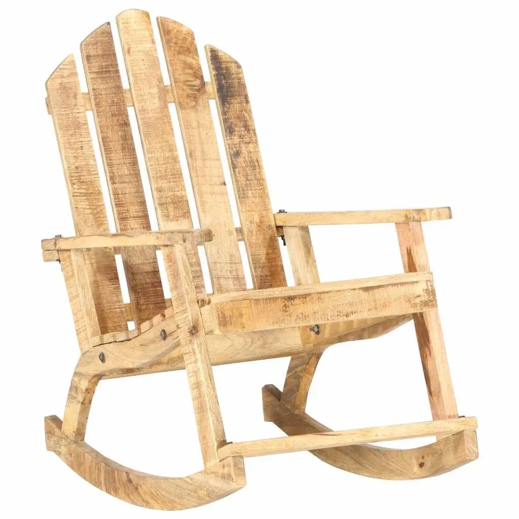 Garden Rocking Chair Solid Wooden Swing Seat Outdoor Patio Furniture Brown