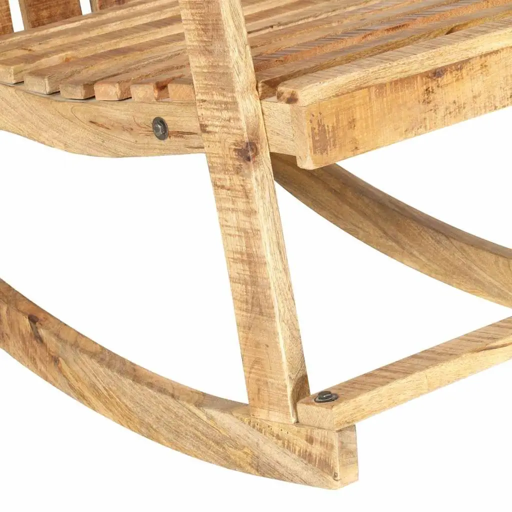 Garden Rocking Chair Solid Wooden Swing Seat Outdoor Patio Furniture Brown