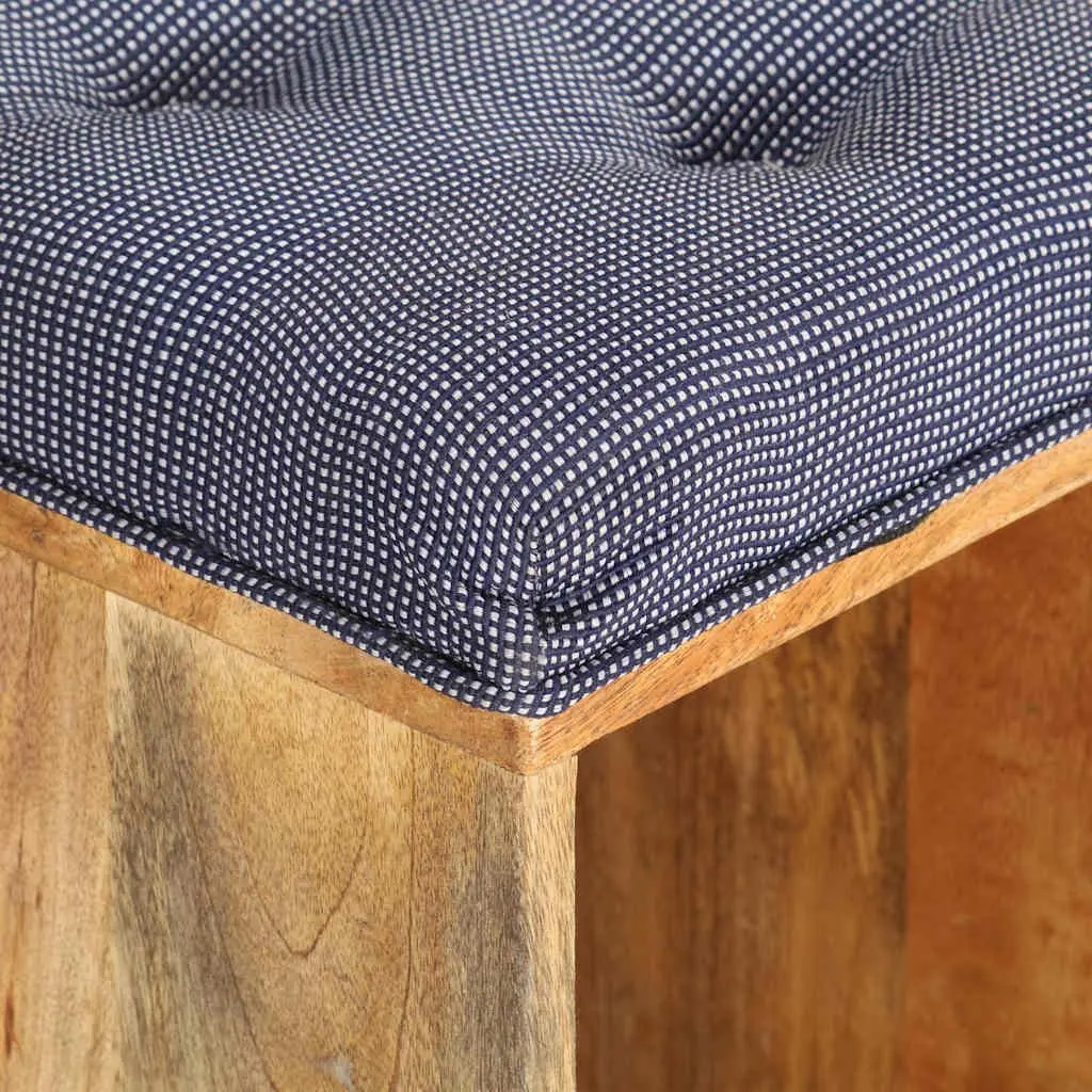 Storage Bench Hall Entryway Solid Wood Padded Seat Compartments Furniture