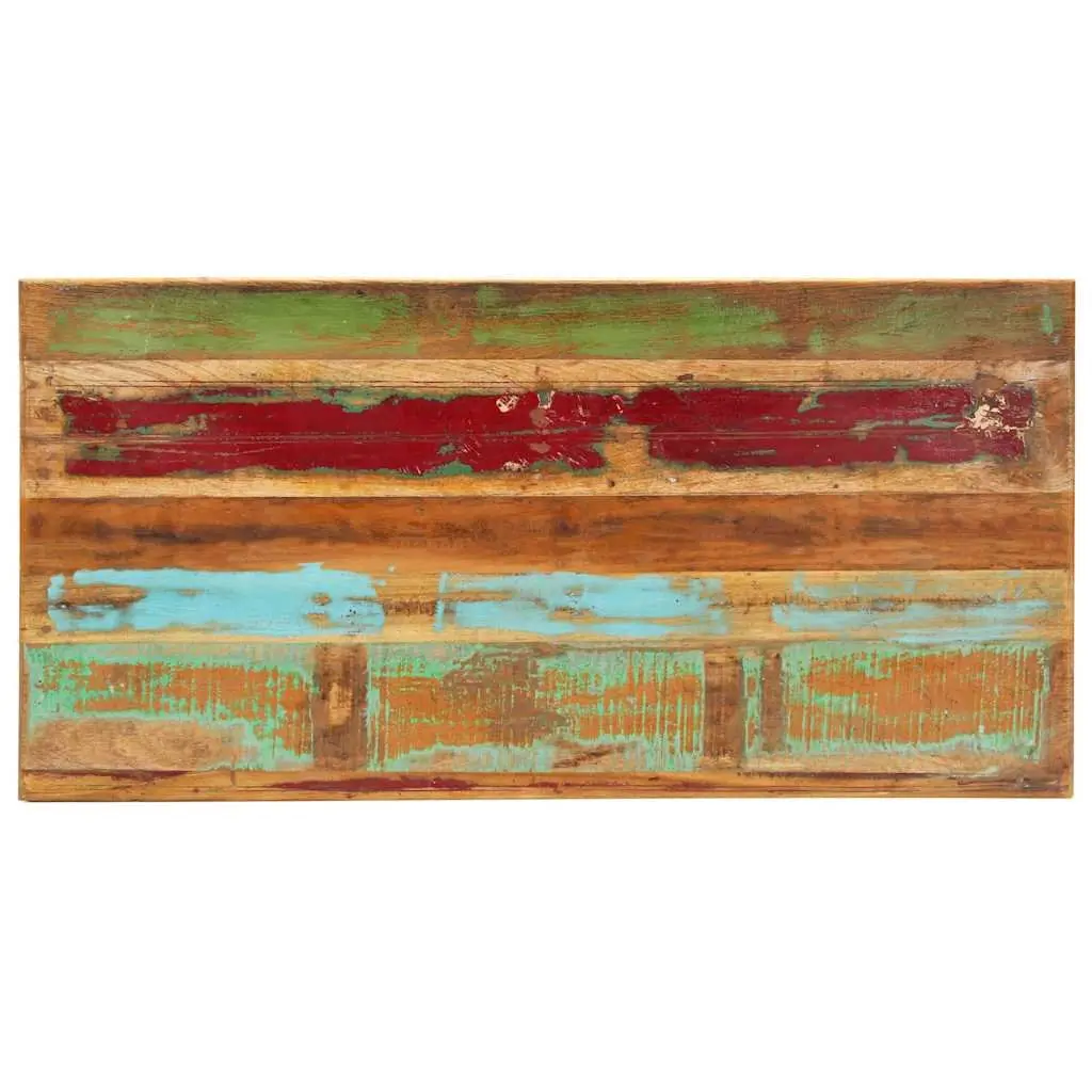 Dining Table Antique Style Multicolour Solid Tropical Reclaimed Wood 140x70x76cm