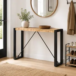 Functional Console Table 110x35x76 cm for Entryways