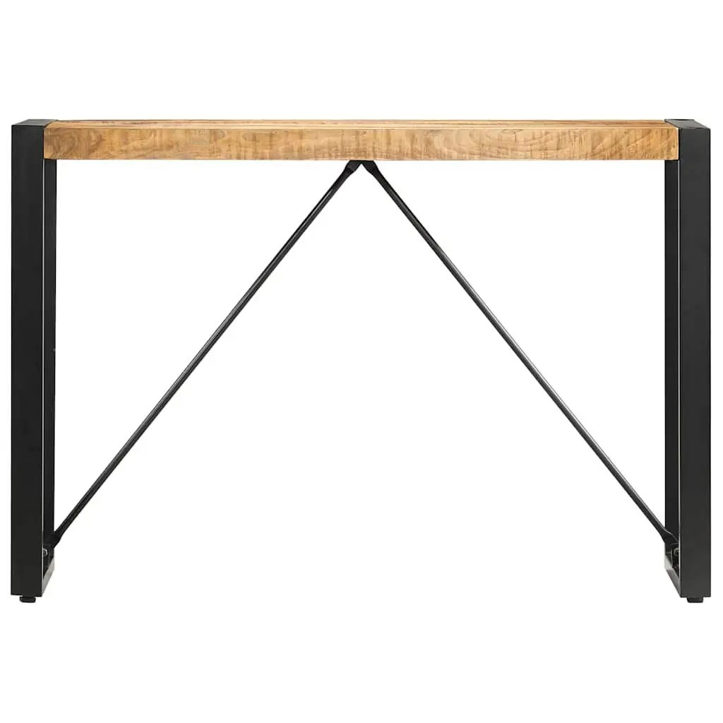 Console Table 110x35x76 cm Solid Mango Wood with Steel Legs End Accent