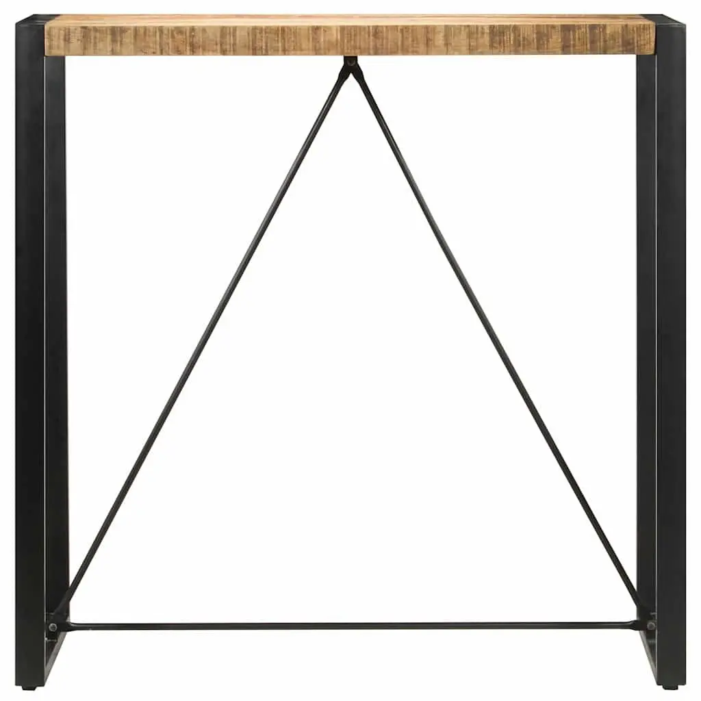 Bar Table Solid Mango Wood 110cm x 60cm x 110cm Brown Industrial Retro Style