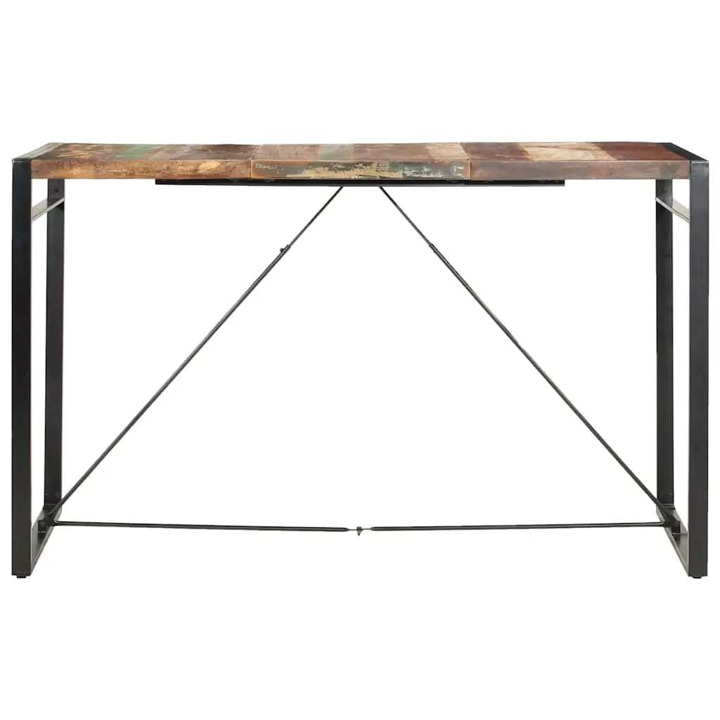 Bar Table Solid Reclaimed Wood 180x90x110 cm Industrial Style Brown Kitchen Dining Room