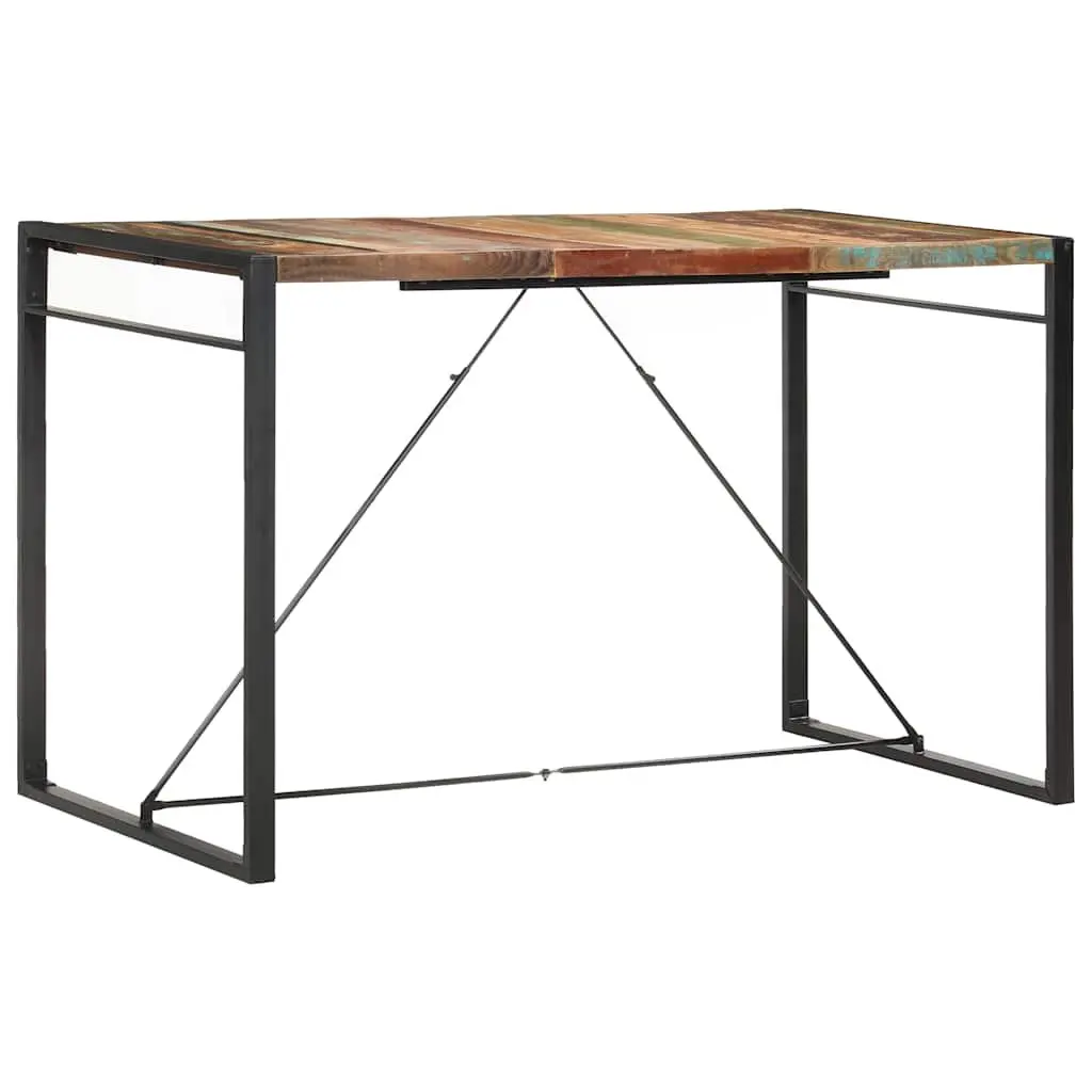 Bar Table Solid Reclaimed Wood 180x90x110 cm Industrial Style Brown Kitchen Dining Room
