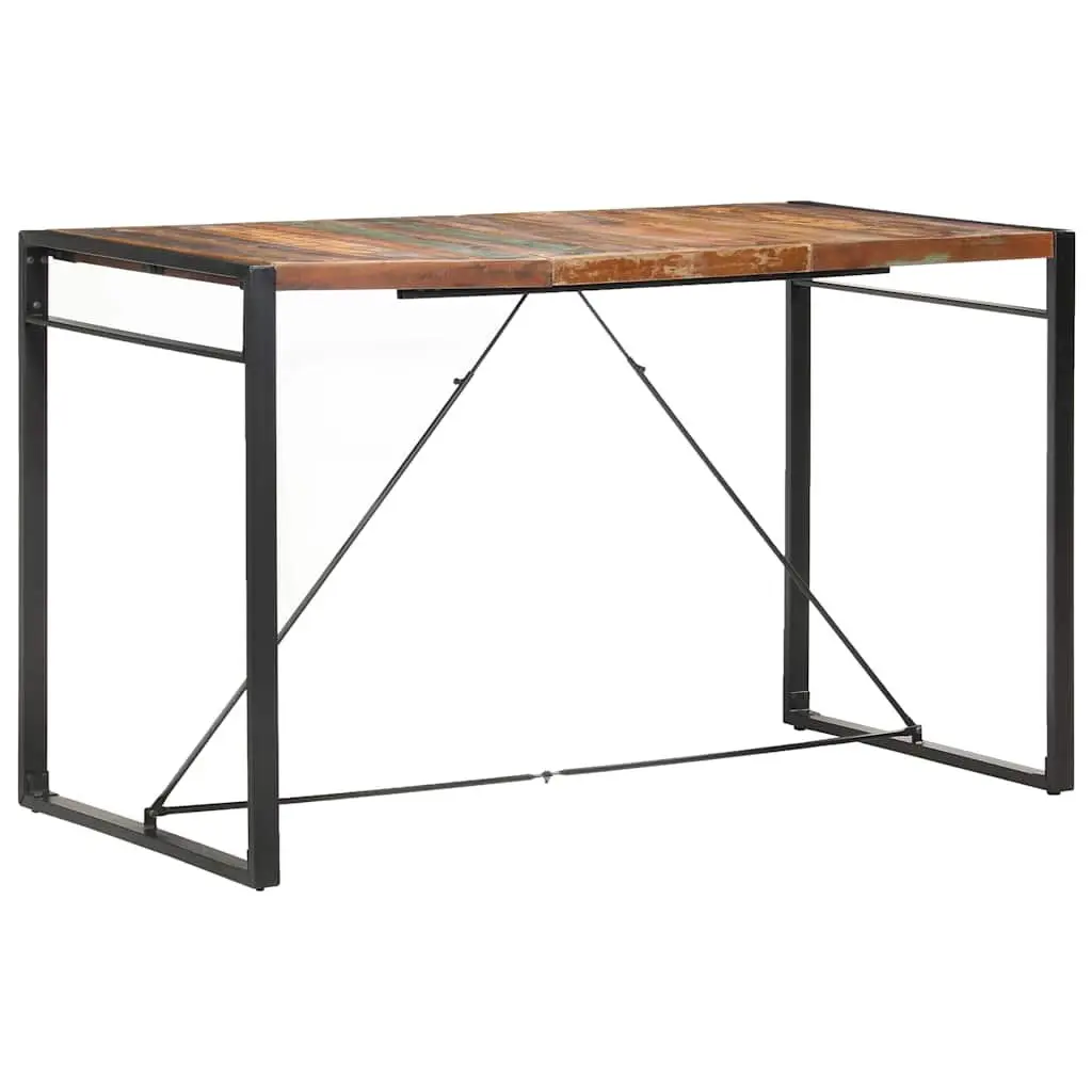 Bar Table Solid Reclaimed Wood 180x90x110 cm Industrial Style Brown Kitchen Dining Room