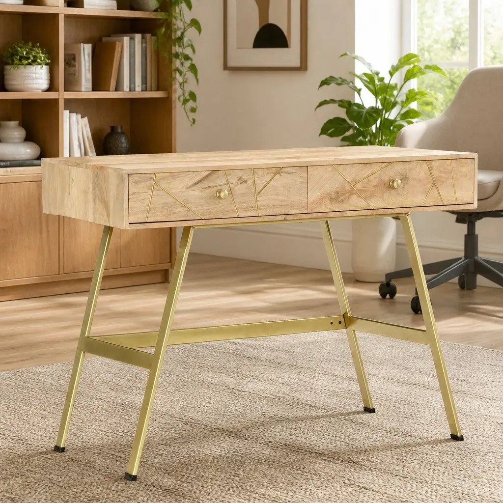Writing Desk with Drawers 100x55x75cm