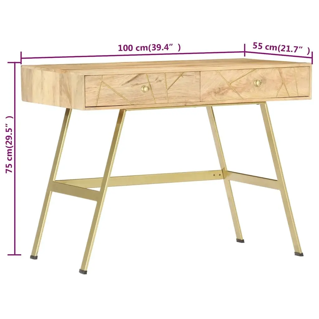 Writing Desk with Drawers 100x55x75cm