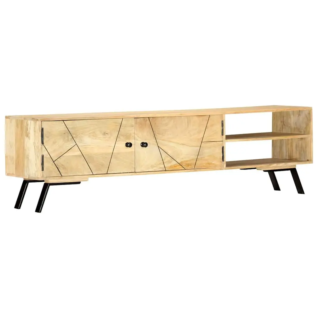Solid Mango Wood TV Cabinet for Home Use