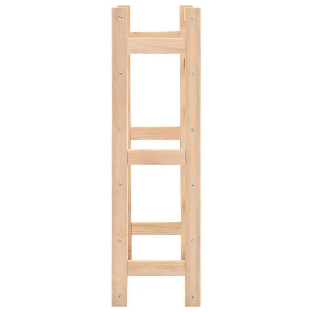 Wine Rack Solid Pinewood 30 Bottles Beige Storage Display Cabinet Holder Stand