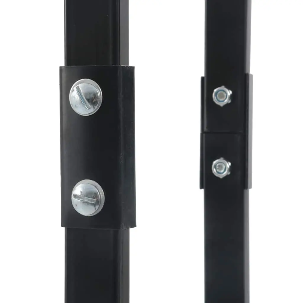 Firewood Rack Steel Rectangular 40 x 25 x 200 cm Black