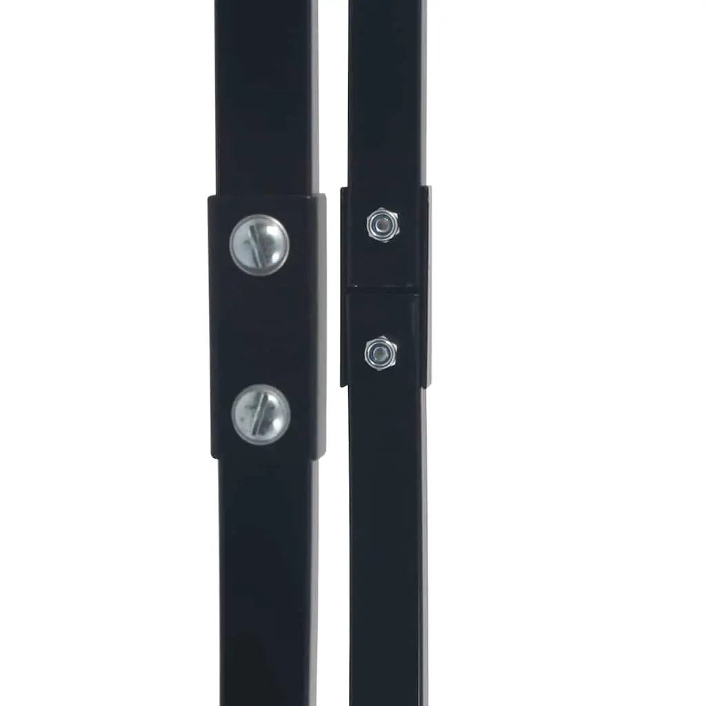 Steel Log Holder Black Tall Rectangular Firewood Rack Fireplace Storage
