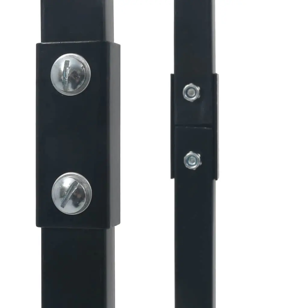 Firewood Rack Steel Tall Black Log Storage Holder