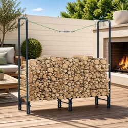 Practical Firewood Rack for Log Storage at Home