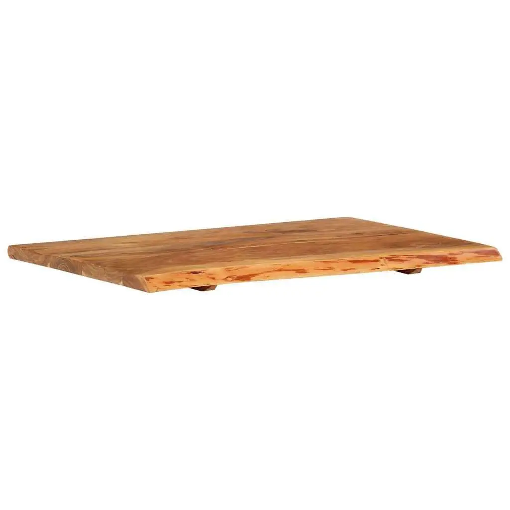 Solid Acacia Wood Vanity Top for Bathroom Use 80x52cm