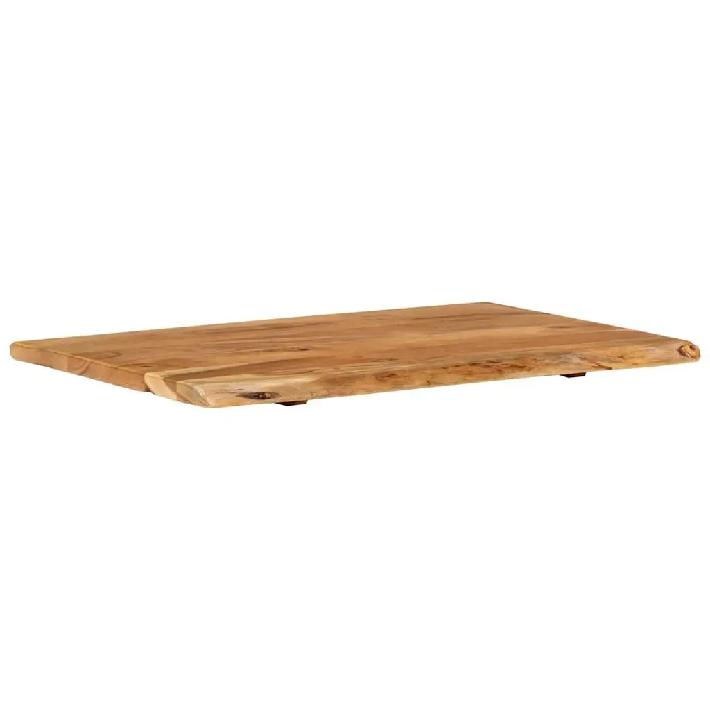 Solid Acacia Wood Vanity Top for Bathroom Use 80x52cm