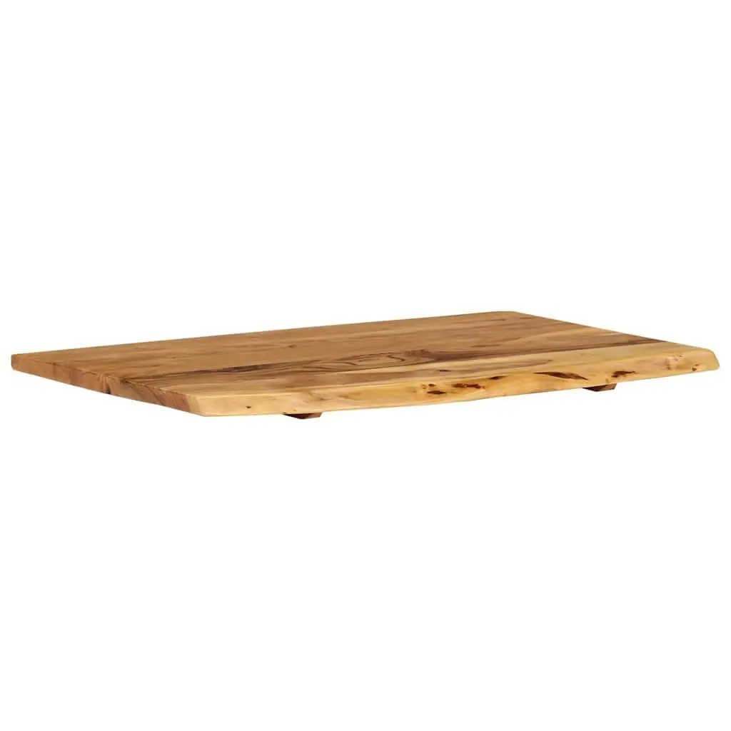 Solid Acacia Wood Vanity Top for Bathroom Use 80x52cm