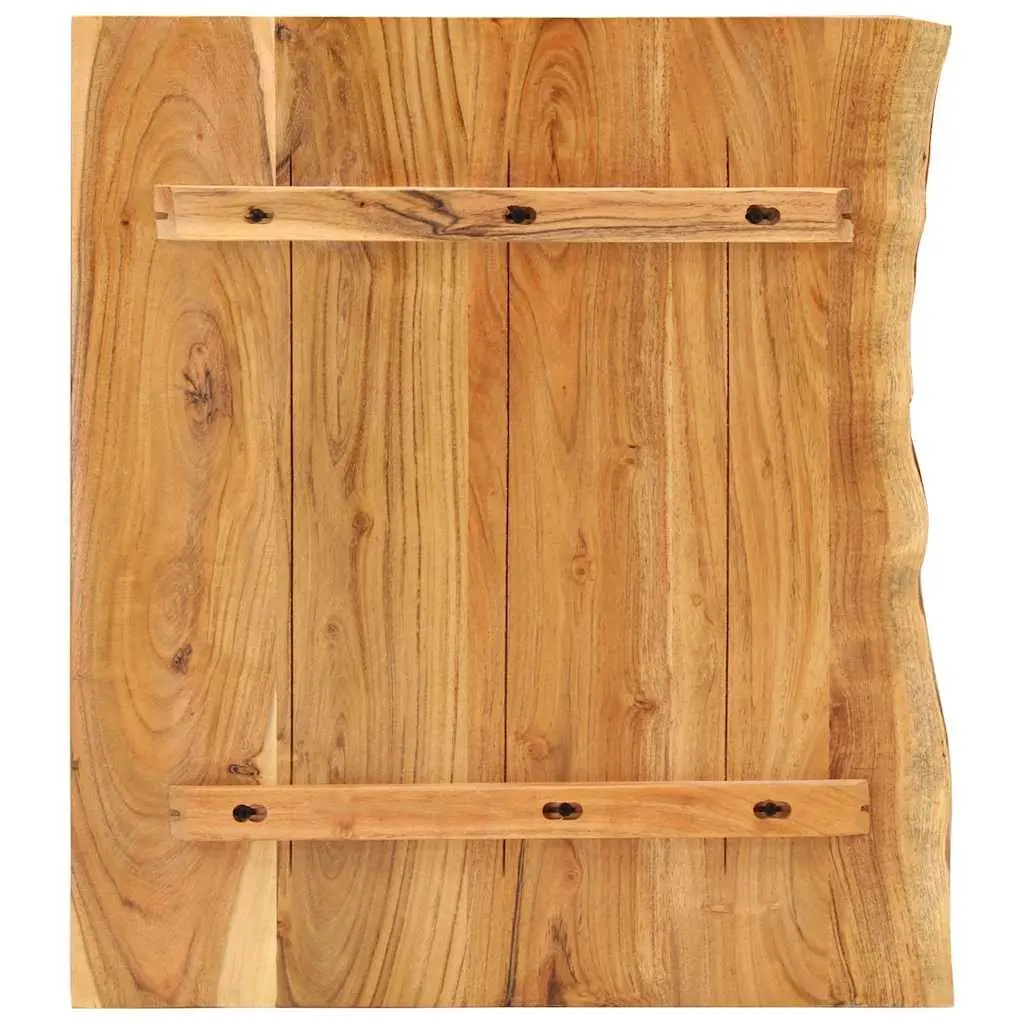 Solid Acacia Wood Vanity Top for Bathroom Use 80x52cm