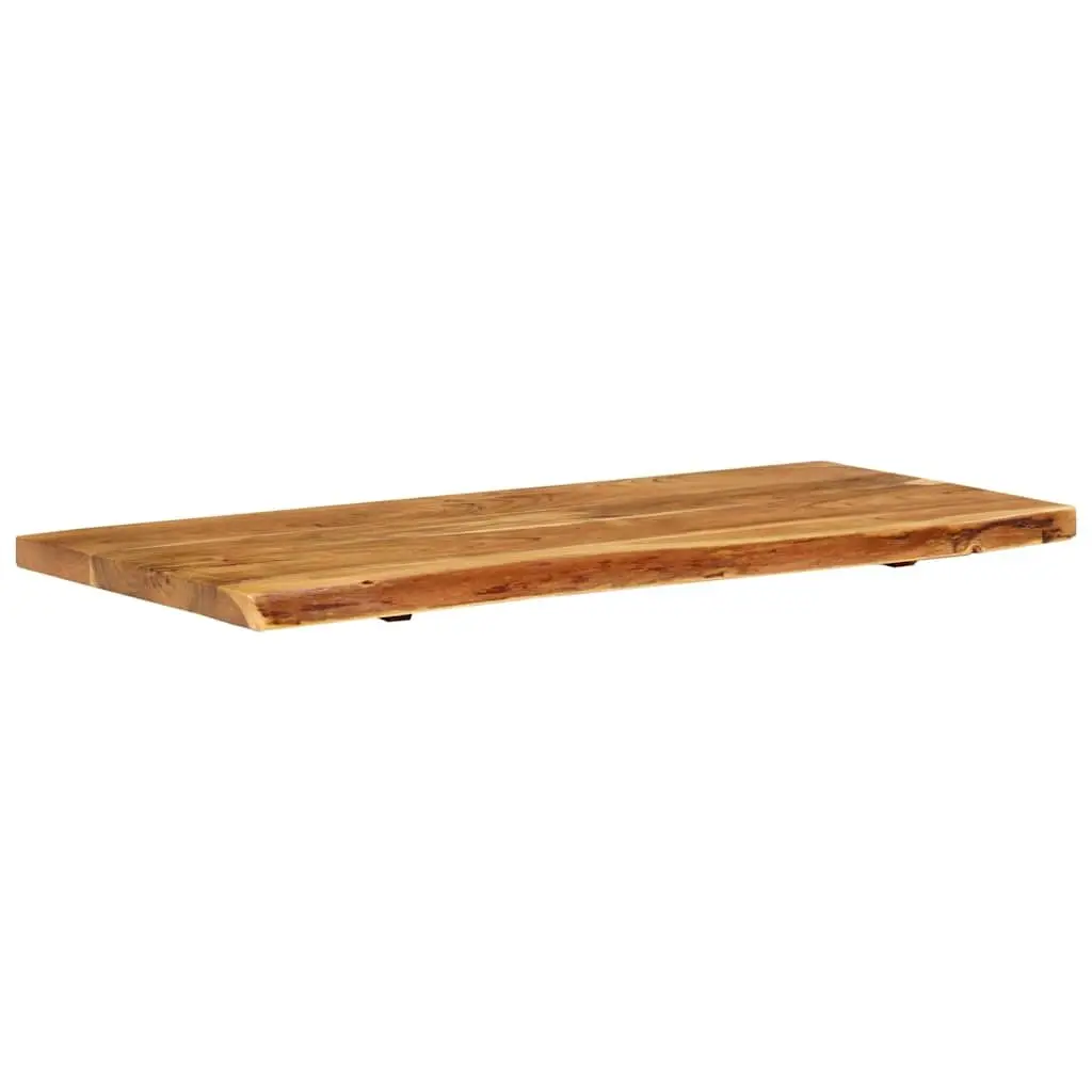 Solid Acacia Wood Countertop for Bathroom Use 114x52x4 cm