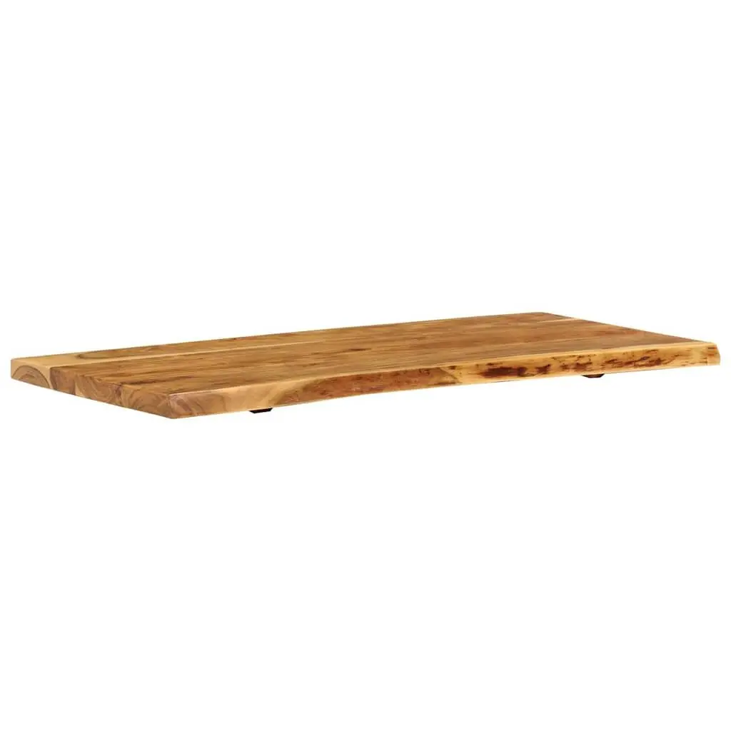 Solid Acacia Wood Countertop for Bathroom Use 114x52x4 cm
