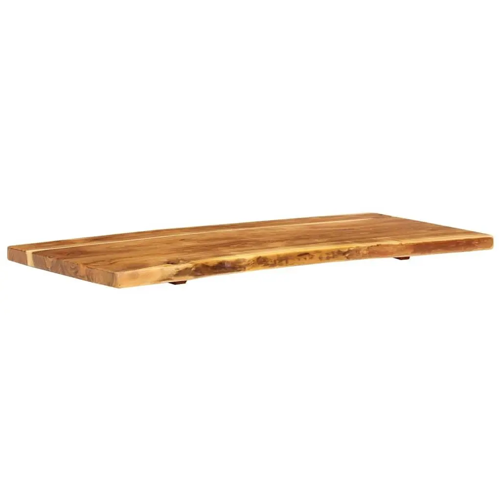 Solid Acacia Wood Countertop for Bathroom Use 114x52x4 cm