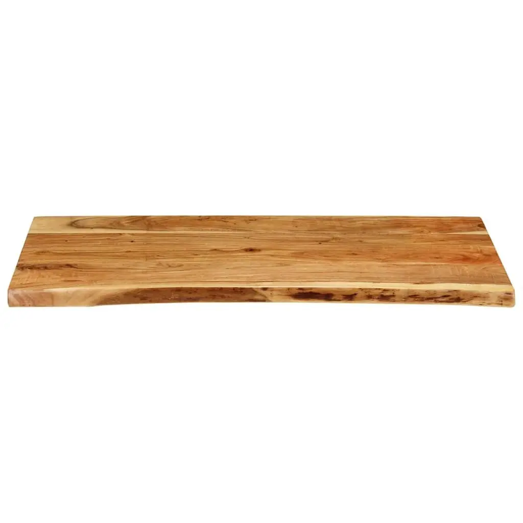 Solid Acacia Wood Countertop for Bathroom Use 114x52x4 cm