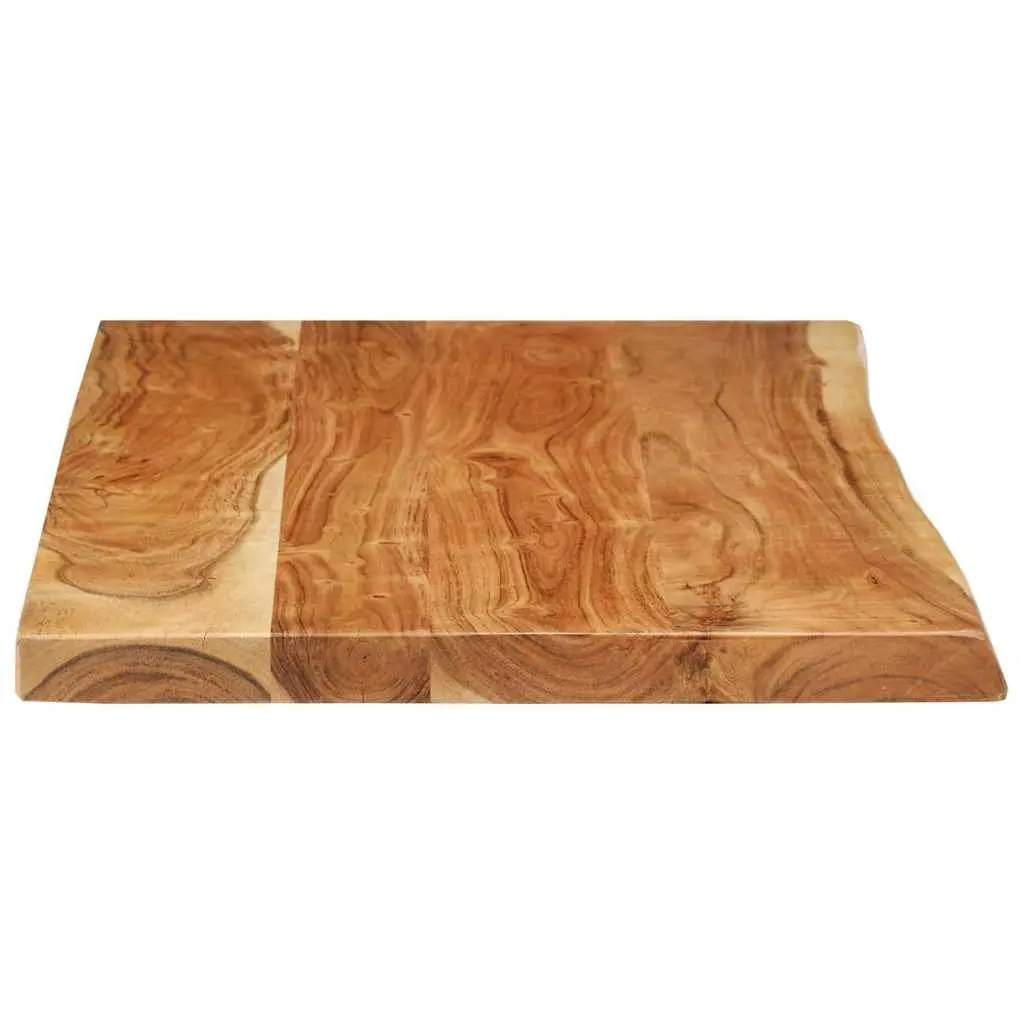 Solid Acacia Wood Countertop for Bathroom Use 114x52x4 cm
