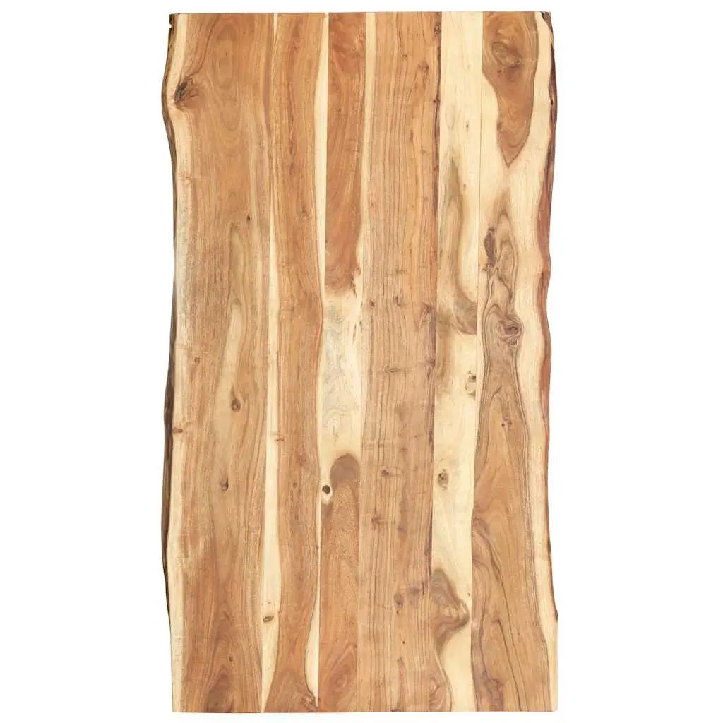 Solid Acacia Wood Live Edge Tabletop for Home Use