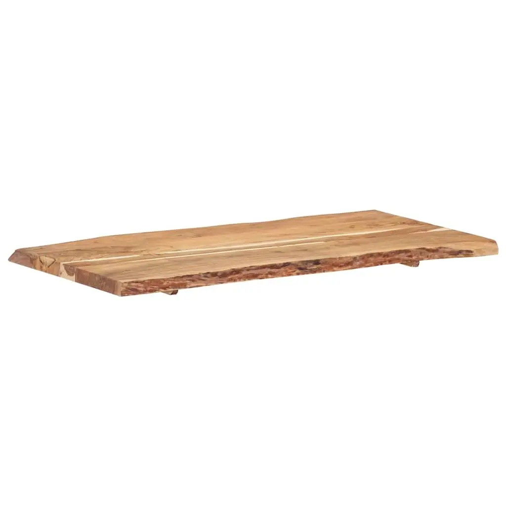 Solid Acacia Wood Live Edge Tabletop for Home Use