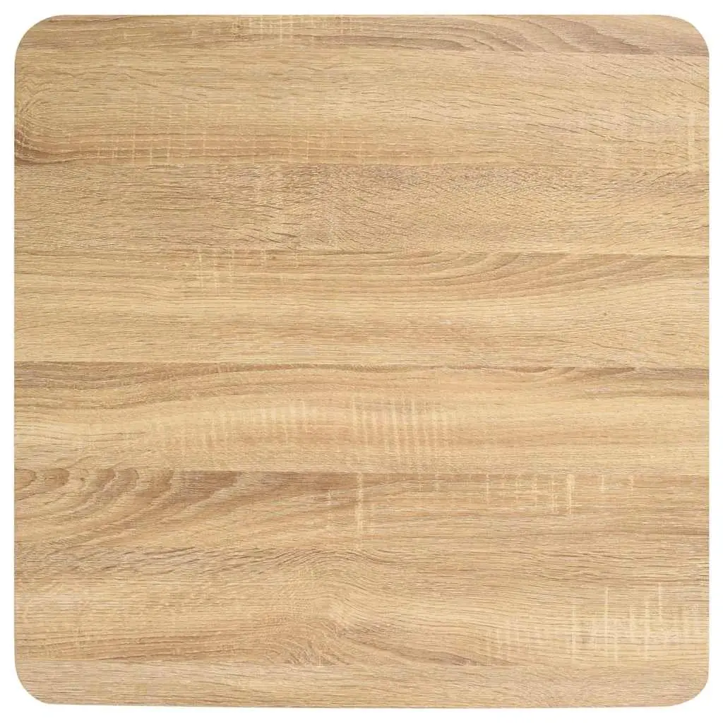 Bistro Table Steel Light Brown Square 60x60cm