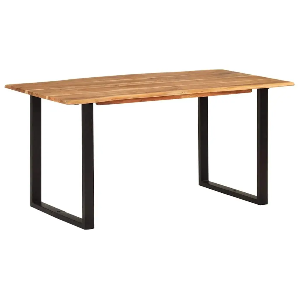 Dining Table Solid Wood 154x80x76 cm Brown Industrial Rustic Style
